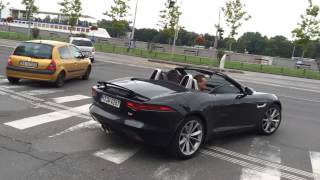 Jaguar FType V6 S HARD acceleration sounds [upl. by Elwee868]