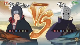 Itachi Uchiha Vs Tobi Fight Battle [upl. by Eekram828]