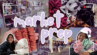 Holiday Market Prep PART 1  Studio Vlog  Holiday Festival [upl. by Ailadi]