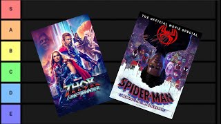 RANKING MARVEL MOVIES TIER LIST [upl. by Iphigenia]