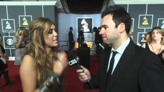 53rd Grammy Awards  Miley Cyrus Interview [upl. by Nasus]