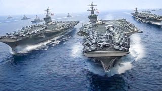 US Billions  Aircraft Carriers Show Their Force During Massive Exercise in Pacific [upl. by Bachman]