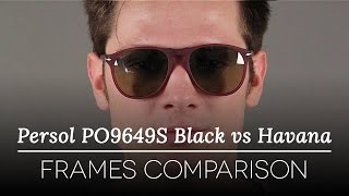 Persol PO9649S Havana vs Black Sunglasses Review [upl. by Amrita]