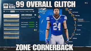 99 OVERALL GLITCH IN ROAD TO GLORY NCAA 25 ZONE CORNERBACK AFTER PATCH [upl. by Kcirtemed]