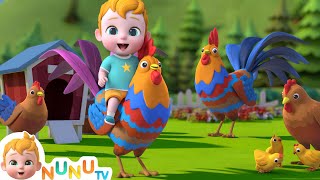 Chik Chik 🐓🐓 Woof Woof 🐕 🐕  Learn Animal Names  More Kids Songs  NuNu Tv Nursery Rhymes [upl. by Wolford]