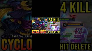 Cyclops one hit build  Cyclops best build mlbb Cyclops ml mobilelegends mlb rr rafiruns [upl. by Scurlock]