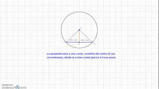 Circonferenza  proprietà degli archi e delle corde [upl. by Eleahcim996]