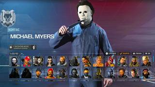 Michael Myers Skin Menu Animations amp Finishing Move in Call of Duty Modern Warfare 3 [upl. by Riebling]