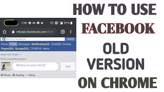 How To Use Facebook Old Version On Chrome Browser [upl. by Longo455]