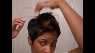 halle berry hair cut how to get her spiky pixie hair style [upl. by Novehs]