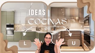 Ideas de Cocinas Integrales en L y U Tendencia 2025 [upl. by Bellew292]