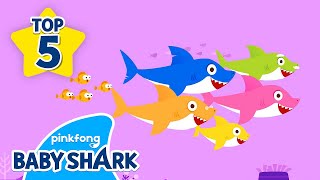 Doo Doo Doo Baby Shark in 5 minutes  Compilation  Baby Shark Remix  Baby Shark Official [upl. by Terencio14]