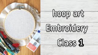 hoop art embroidery materials [upl. by Leventhal]