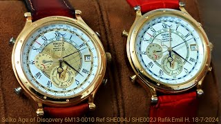 Seiko Age Of Discovery Perpetual Calendar Watch 6M130010 Reference Number SHE004J and SHE002J [upl. by Xanthe741]