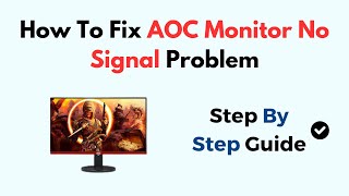 How To Fix AOC Monitor No Signal Problem [upl. by Anitsej888]