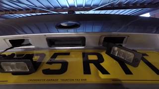 BMW E60 E61 HOW TO CHANGE NUMBER PLATE LIGHTS [upl. by Caia722]