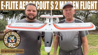 The Perfect First RC Airplane  Aeroscout First flight [upl. by Eardnaed]