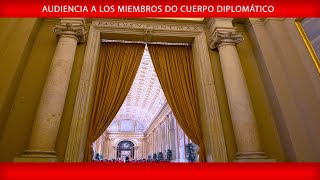 Audiencia del Papa Francisco a los miembros del Cuerpo Diplomático 08 de enero de 2024 [upl. by Lundin]