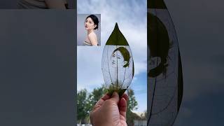 Stunning portraits carved into leaves funfacts [upl. by Hescock]