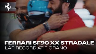 The Ferrari SF90 XX Stradale sets a lap record at Fiorano [upl. by Elka]