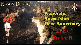 BDO  Hexe Sanctuary  Kunoichi Succession 305AP  17000Hr Lv2 SC [upl. by Angadreme]