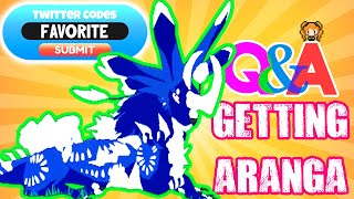 TWITTER CODES FEBRUARY  How I GOT the ARANGA Roblox DRAGON ADVENTURES QampA [upl. by Miksen]