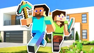 NEW HOUSE UPGRADE  MINECRAFT w MY BOYFRIEND [upl. by Delila]