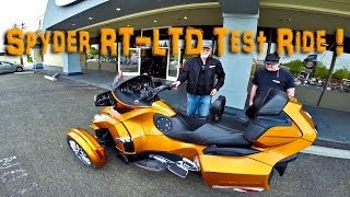 2014 Spyder RT Limited Cognac Test Ride  TestRides [upl. by Ettennor]