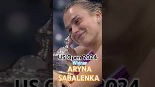 US OPEN 2024 🇺🇸 winner ARYNA SABALENKA 🎾🏆 trending viralvideo shorts usopen tennis youtube [upl. by Einwahr607]