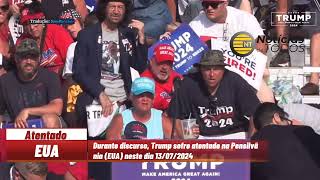 13072024  Trump sofre atentado durante comício eleitoral nos EUA [upl. by Freeborn]