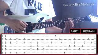 PARTING TIME  ROCKSTAR FULL GUITAR TUTORIAL WITH TABS [upl. by Noillid]