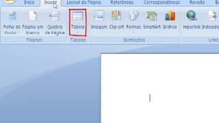 Criando uma tabela no Word 2007 [upl. by Comfort712]