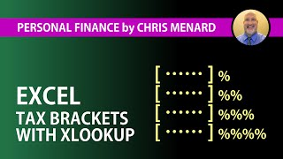 Tax Brackets Explained using Excels awesome XLOOKUP function [upl. by Annodam]