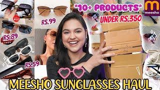 Meesho Stylish amp Trendy Sunglasses Haul🕶 Starts At ₹60😲 Get Summer Ready with Meesho Sunglasses Haul [upl. by Idroj]