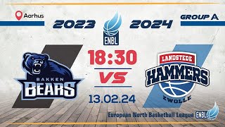 Bakken Bears Aarhus v LANDSTEDE HAMMERS  Feb 13th 1830  ENBLeague 202324 [upl. by Ennylyak]