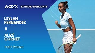 Leylah Fernandez v Alizé Cornet Extended Highlights  Australian Open 2023 First Round [upl. by Crandale]