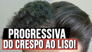 TUTORIAL PROGRESSIVA MASCULINA EM CABELO CRESPO E CURTO [upl. by Lee]