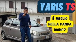 TOYOTA YARIS TS 15 105cv va meglio della panda 100hp [upl. by Abdella]