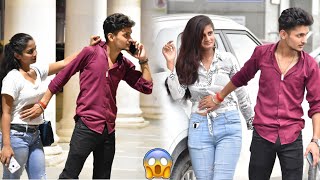 Touching Strangers Waist😱 Prank  Harshit PrankTv [upl. by Araas279]