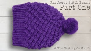 RASPBERRY STITCH BEANIE How To Knit A Hat [upl. by Norabal962]