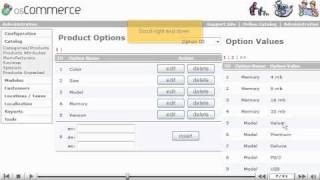 How to setup Product Attributes in osCommerce  OSCommerce Tutorials [upl. by Myk]