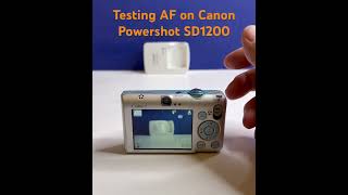 Testing autofocus on Canon Powershot SD1200 IS Digital ELPH eBay Vid [upl. by Aisatna]