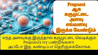 Normal egg size for pregnancy in tamilNilas pregnancy tipsovum ovulation [upl. by Vlada]