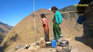 daily chores of himalayan people  lajimbudha [upl. by Marl497]