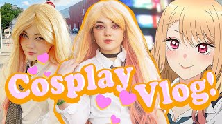 Taking cosplay photos IN PUBLICMarin Kitagawa cosplay vlogGRWM♡ [upl. by Ynabe91]