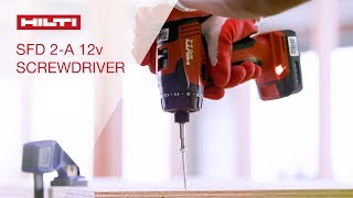 OVERVIEW of Hiltis SFD 2A subcompact class cordless 12V screwdriver [upl. by Zealand]