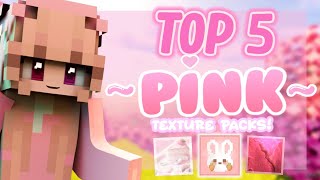 Top 5 BEST PINK Texture Packs for 189 Minecraft [upl. by Hcardahs]