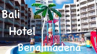 Medplaya Bali hotel Benalmadena Costa Del Sol Spain Swimming pool room amp food [upl. by Clarisa]