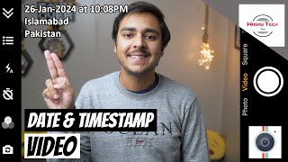 How to have Date and Time Stamp on Video [upl. by Noned]