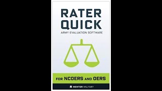 Rater Quick Army Evaluation Software for NCOERs and OERs [upl. by Ecertal]